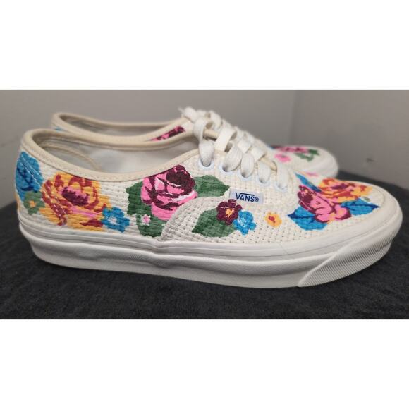 Vans Authentic 44 DX Anaheim Factory Needlepoint Floral Woven Sneaker - Picture 5 of 10